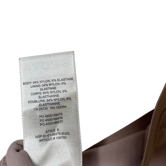 Babaton ‘Sylvia’ Contour Square-neck Long Sleeve in ‘Kasha Taupe’ Size Small - Picture 9 of 9